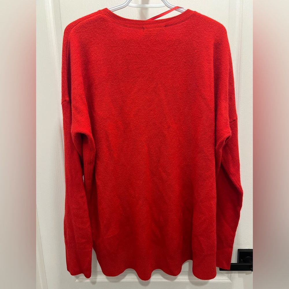 Primark Women’s Vibrant Red Crewneck Sweater - Picture 2 of 7